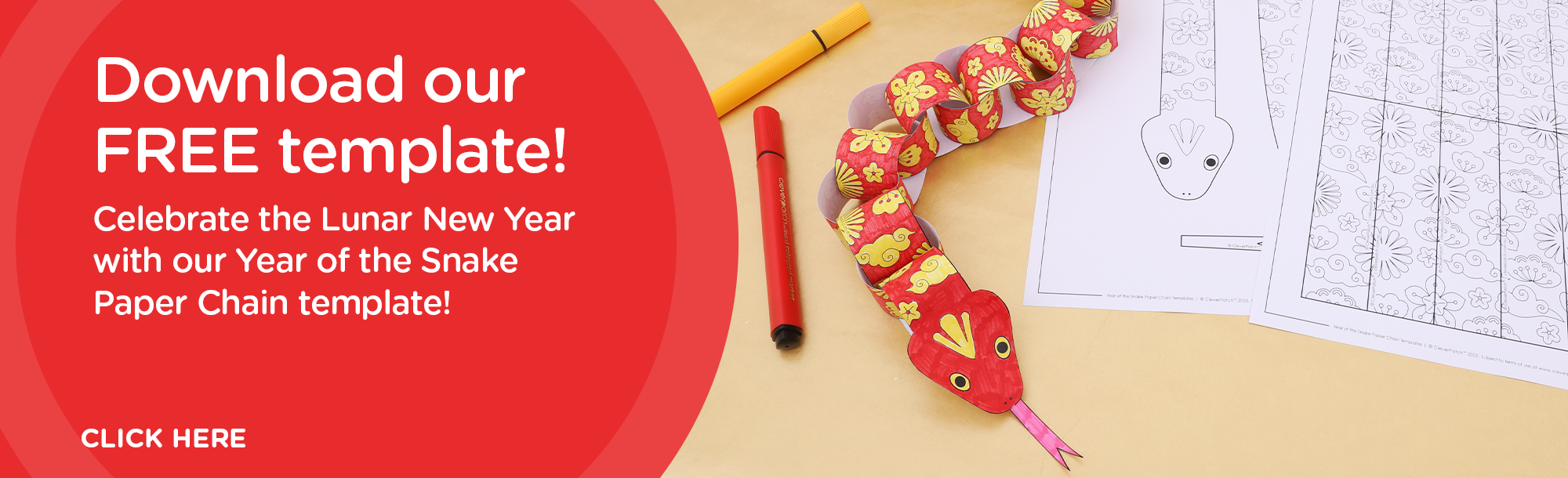 10/1/25 Paper Chain Snake Freebie